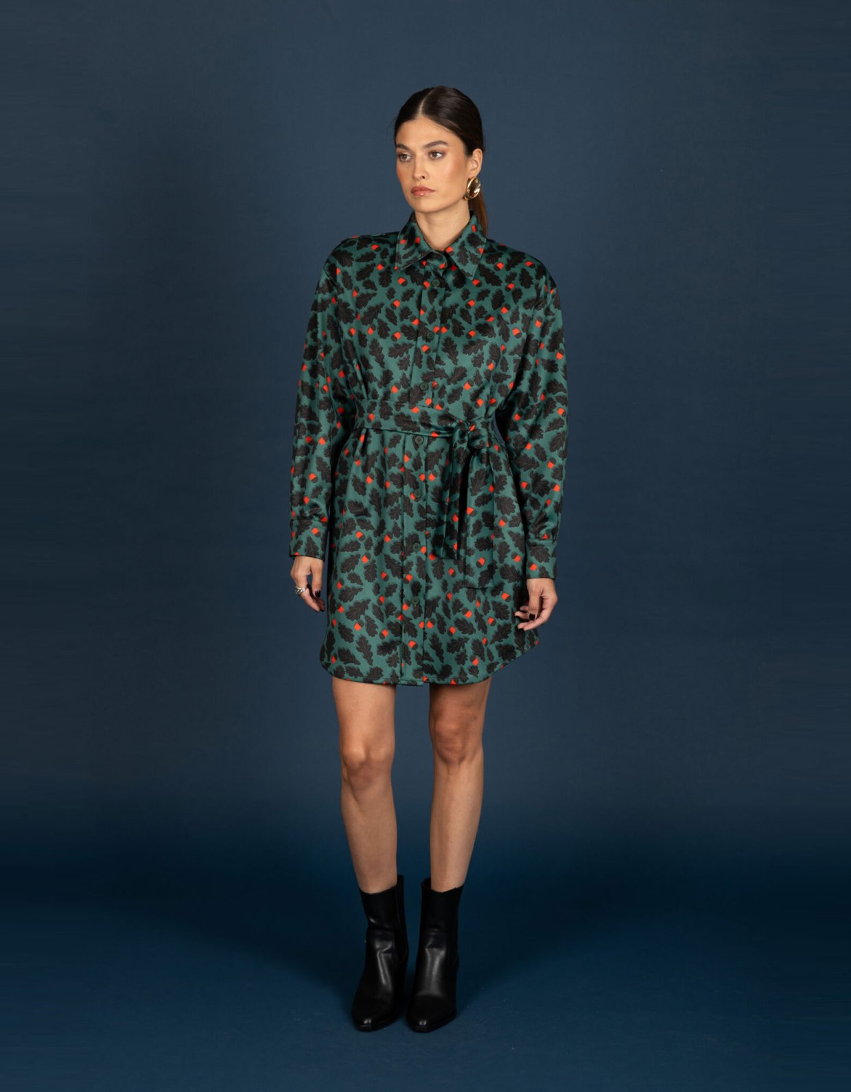 Chaton Diane suede oversize dress