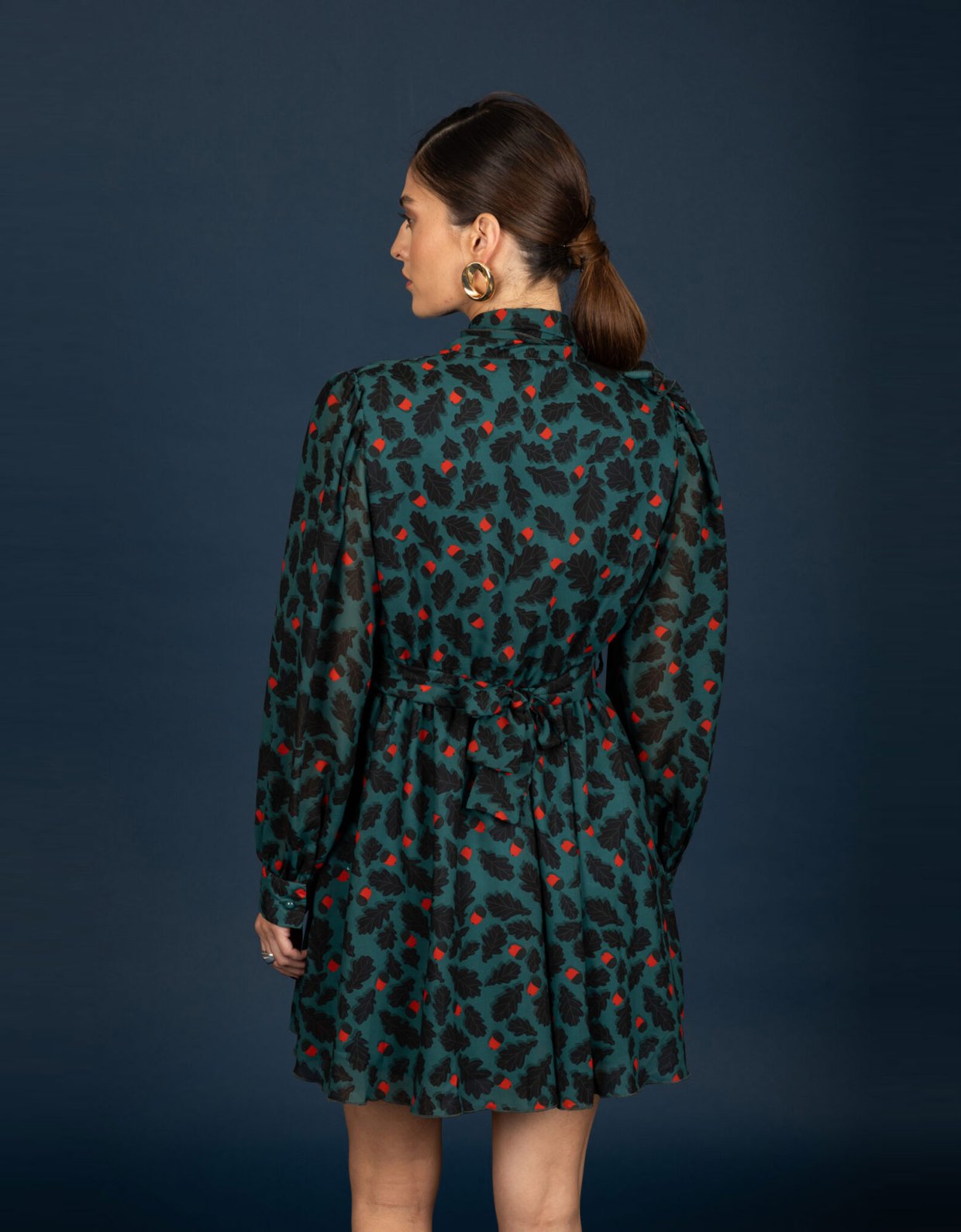 Chaton Diane chiffon short dress