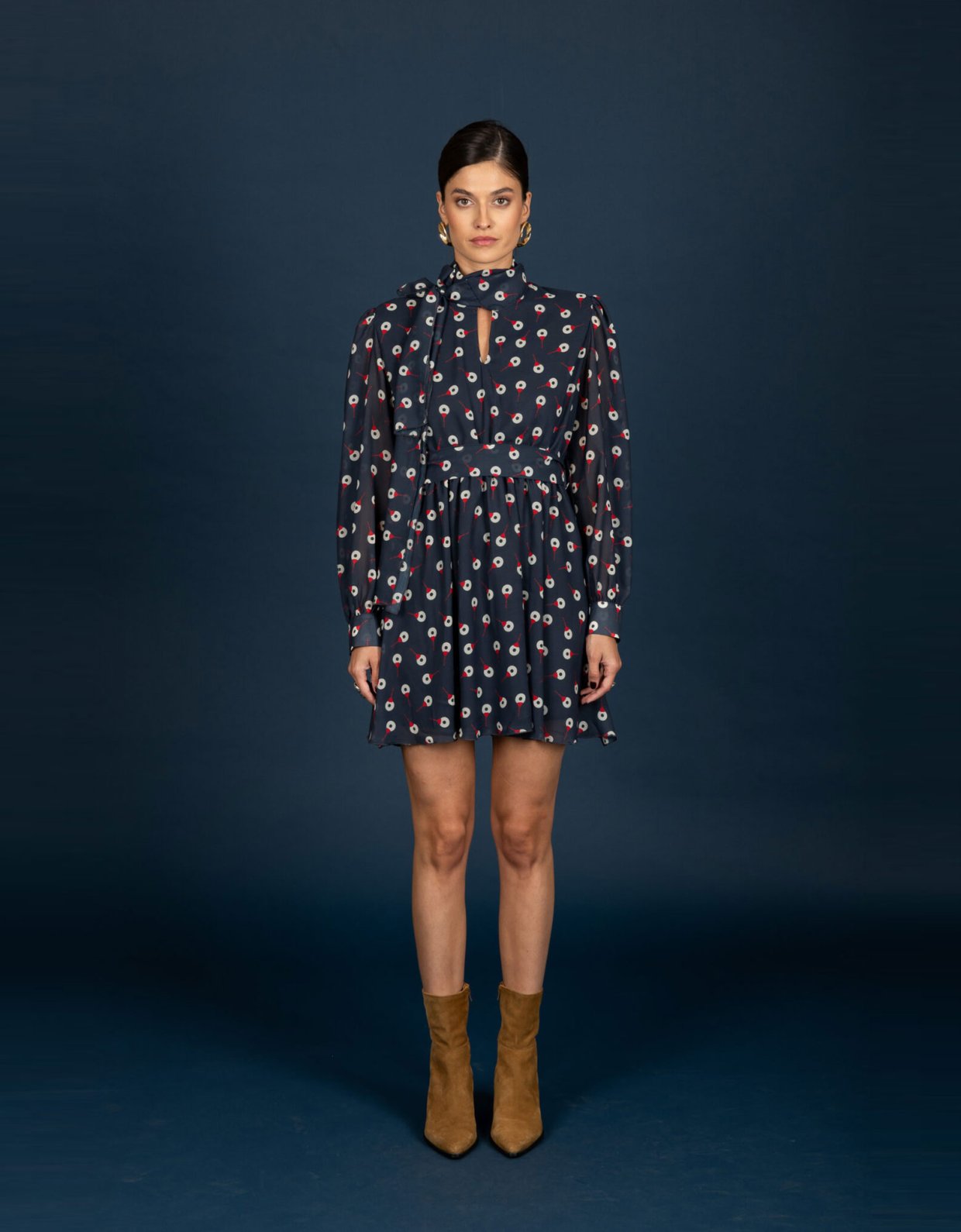 Chaton Barley chiffon dress