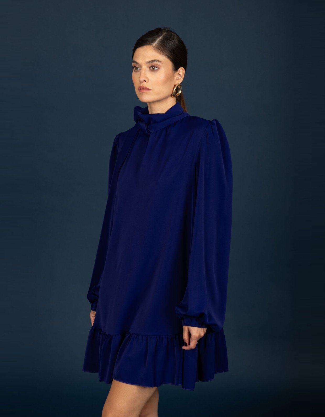 Chaton Corinne oversize dress ink blue