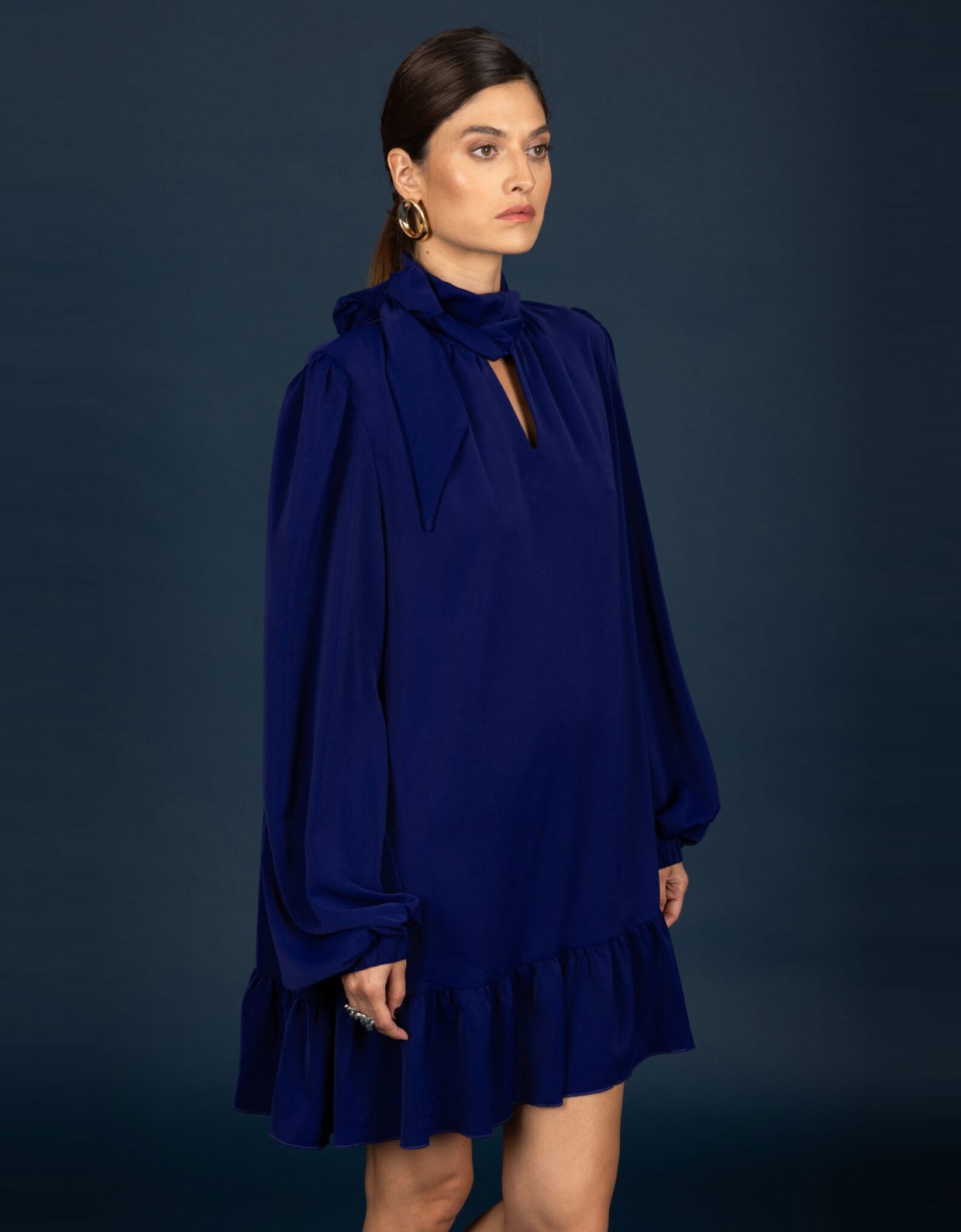 Chaton Corinne oversize dress ink blue