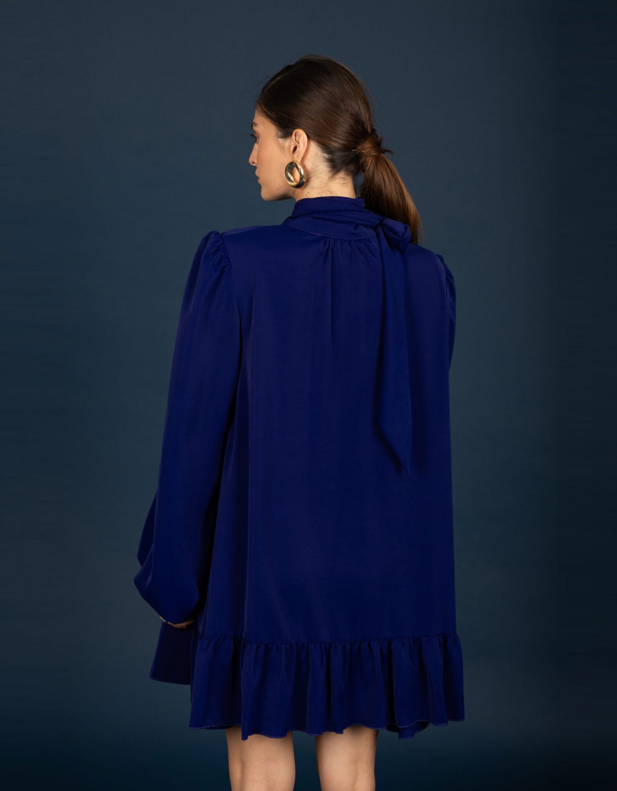 Chaton Corinne oversize dress ink blue