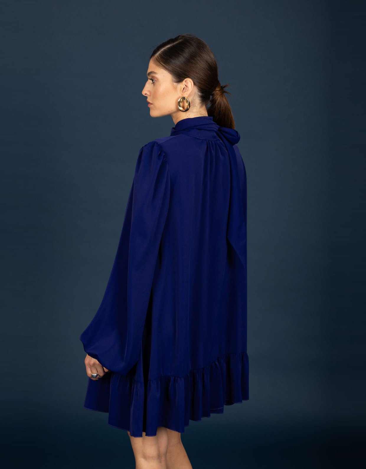 Chaton Corinne oversize dress ink blue