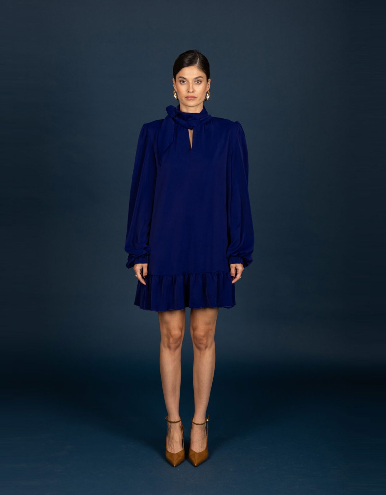 Chaton Corinne oversize dress ink blue