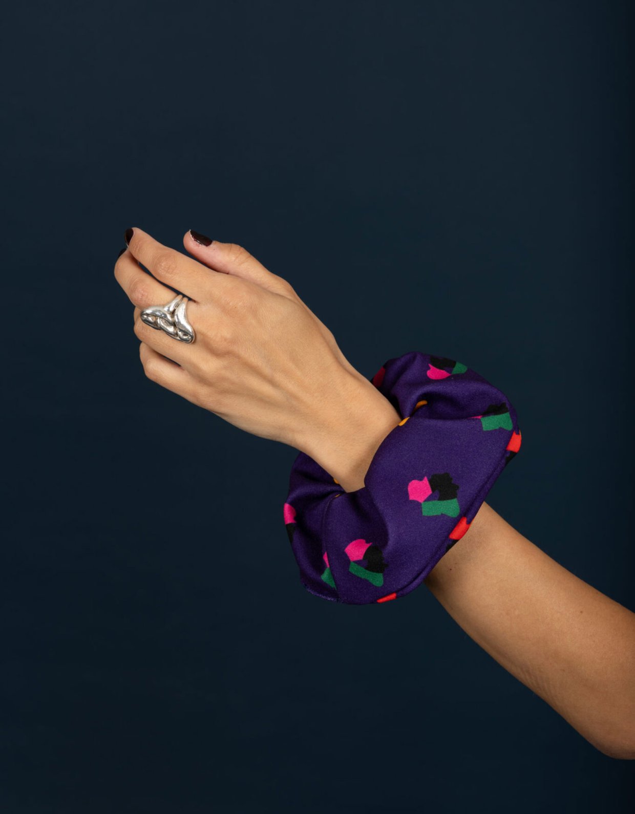 Chaton Adele scrunchie purple
