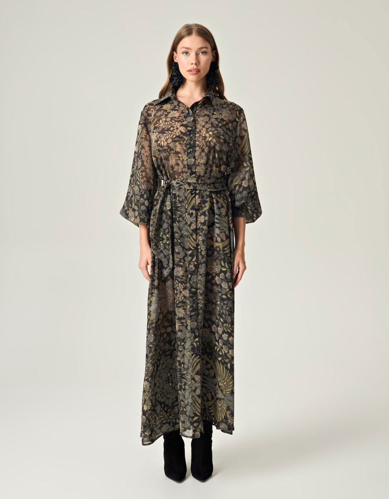 Eveleya Golden twilight shirt dress