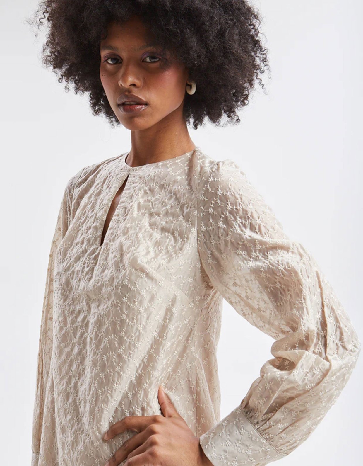Ananke Clothing Kaira embroidered mini dress