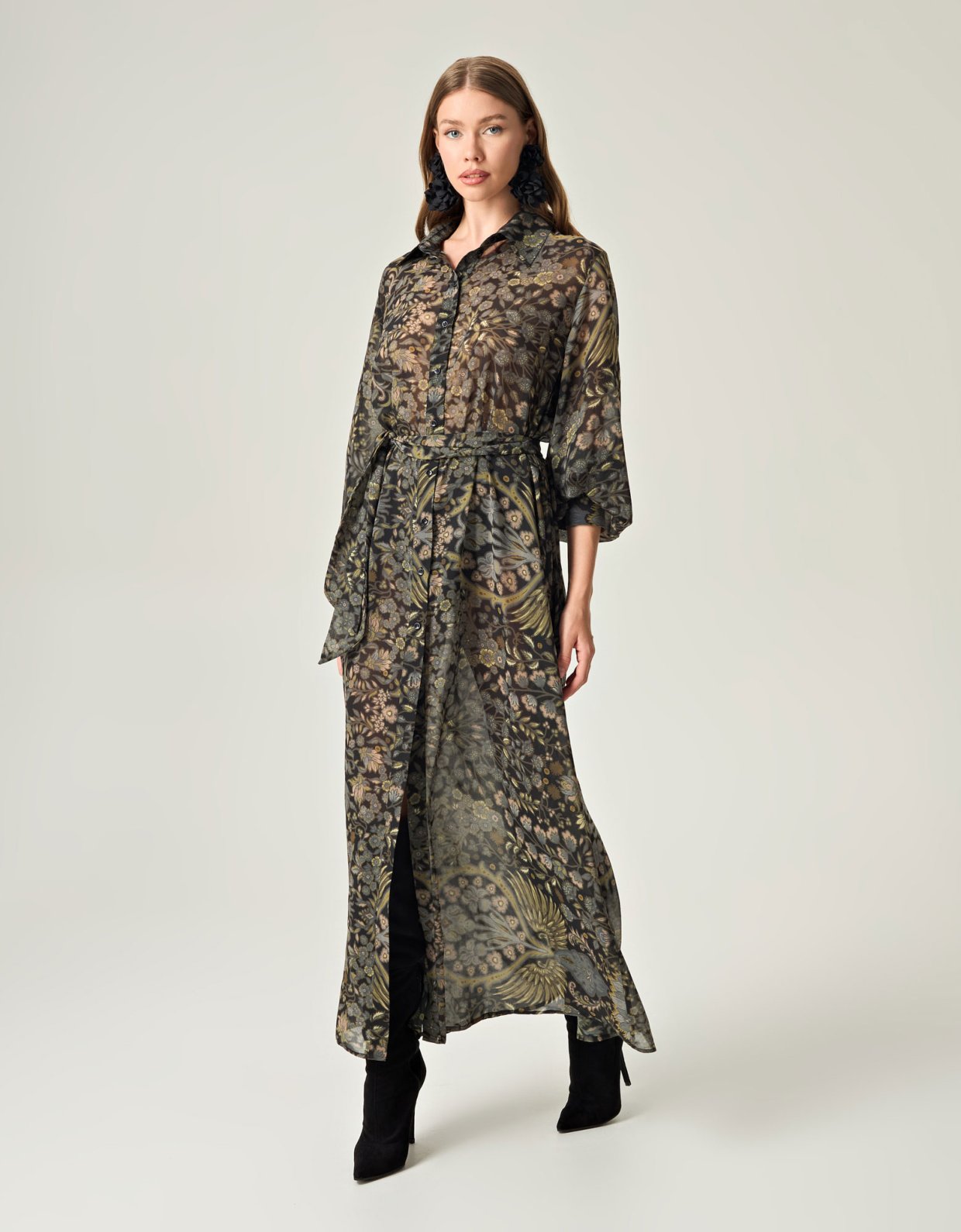 Eveleya Golden twilight shirt dress