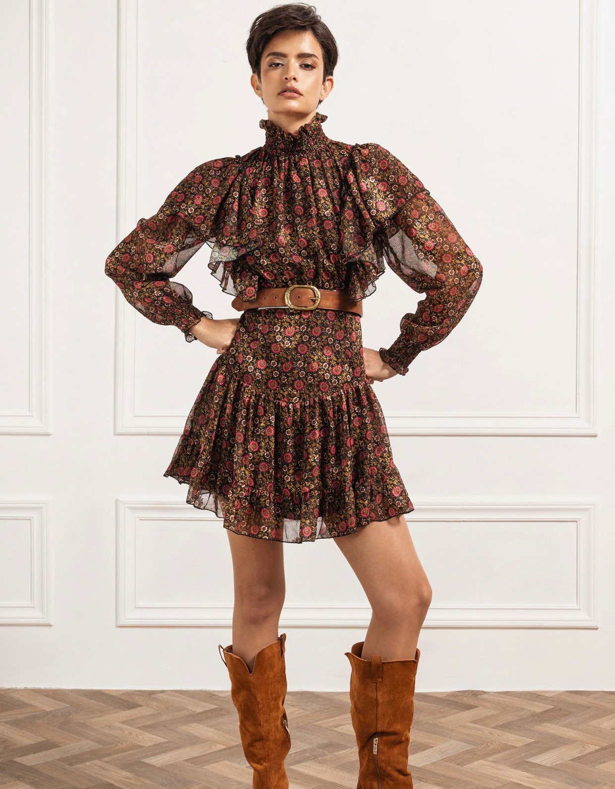 Abstracto Kitty mini dress