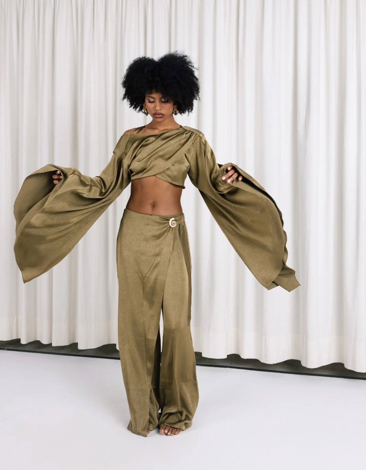 Abstracto Cassandra pants w/buckle