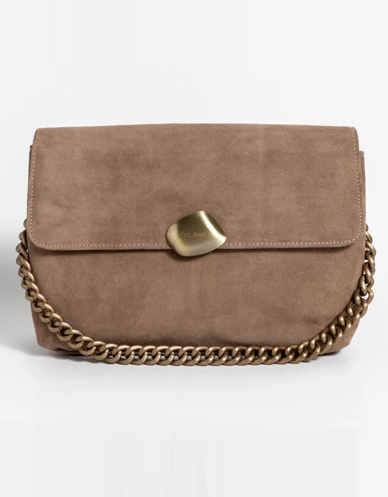 Clic Jewels Ciara large bag mocha suede