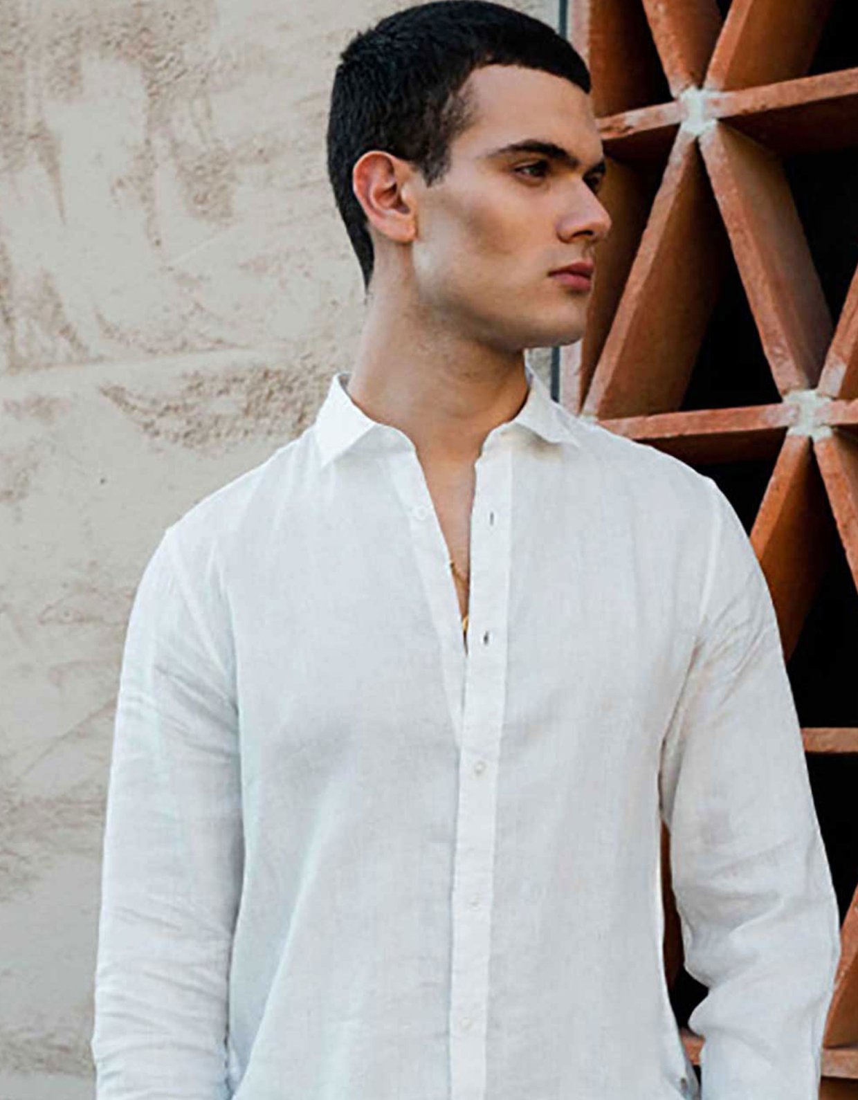 Gianni Lupo Linen shirt white