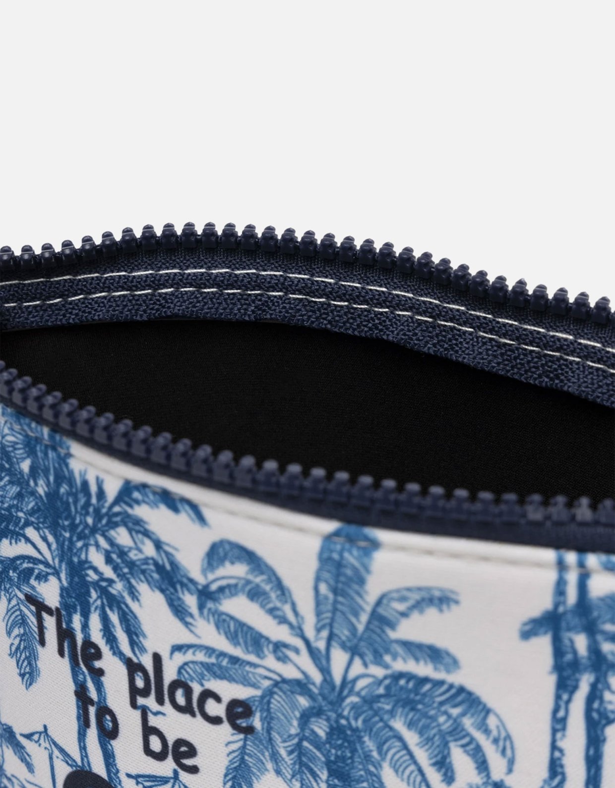 MC2 Saint Barth Aline scuba pochette blue with toile de jouy print
