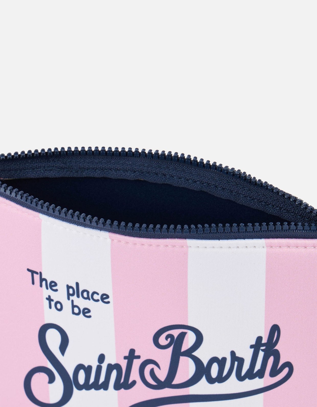 MC2 Saint Barth Aline scuba pochette pink with striped print