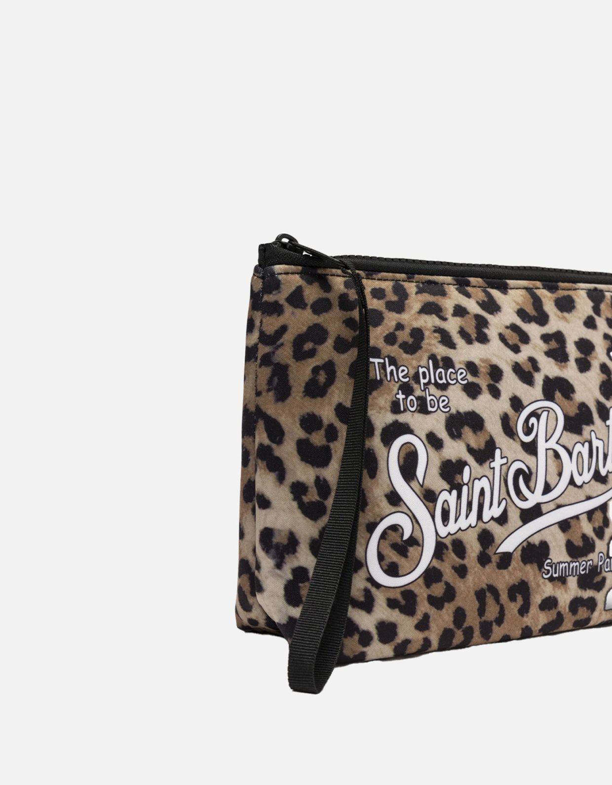 MC2 Saint Barth Aline scuba pochette with animalier print