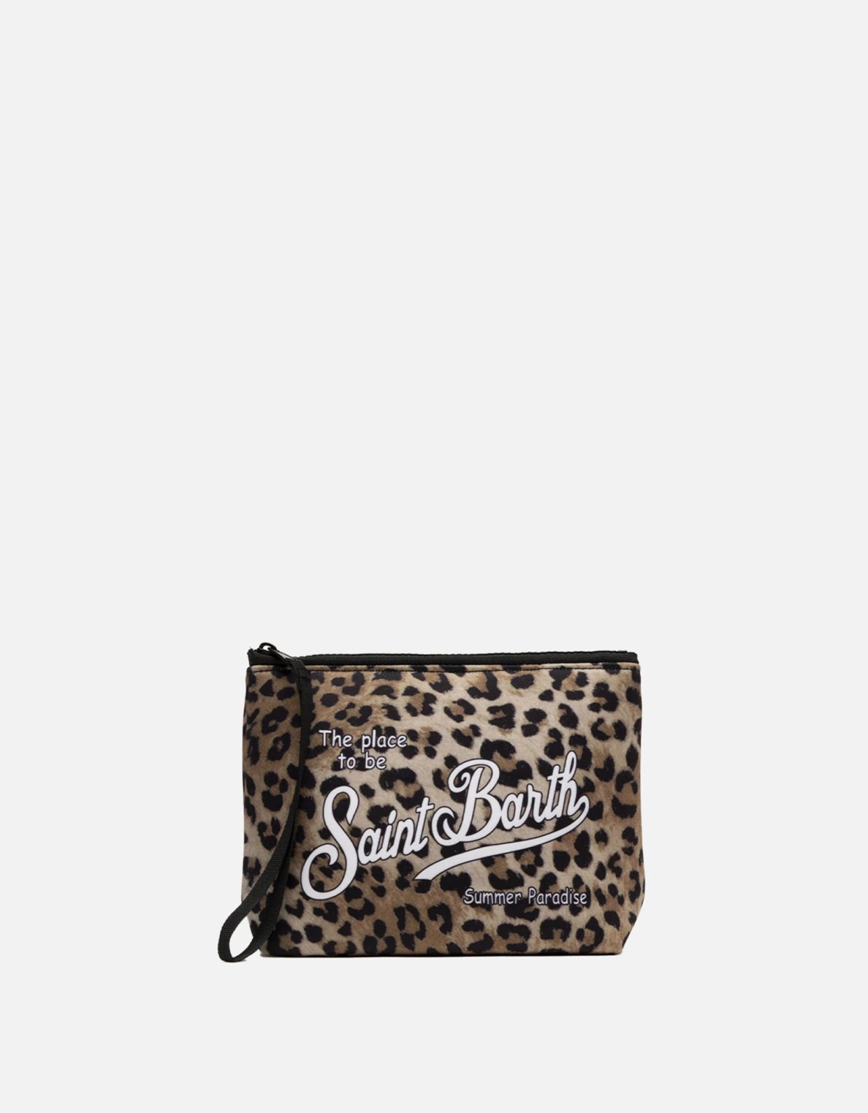 MC2 Saint Barth Aline scuba pochette with animalier print