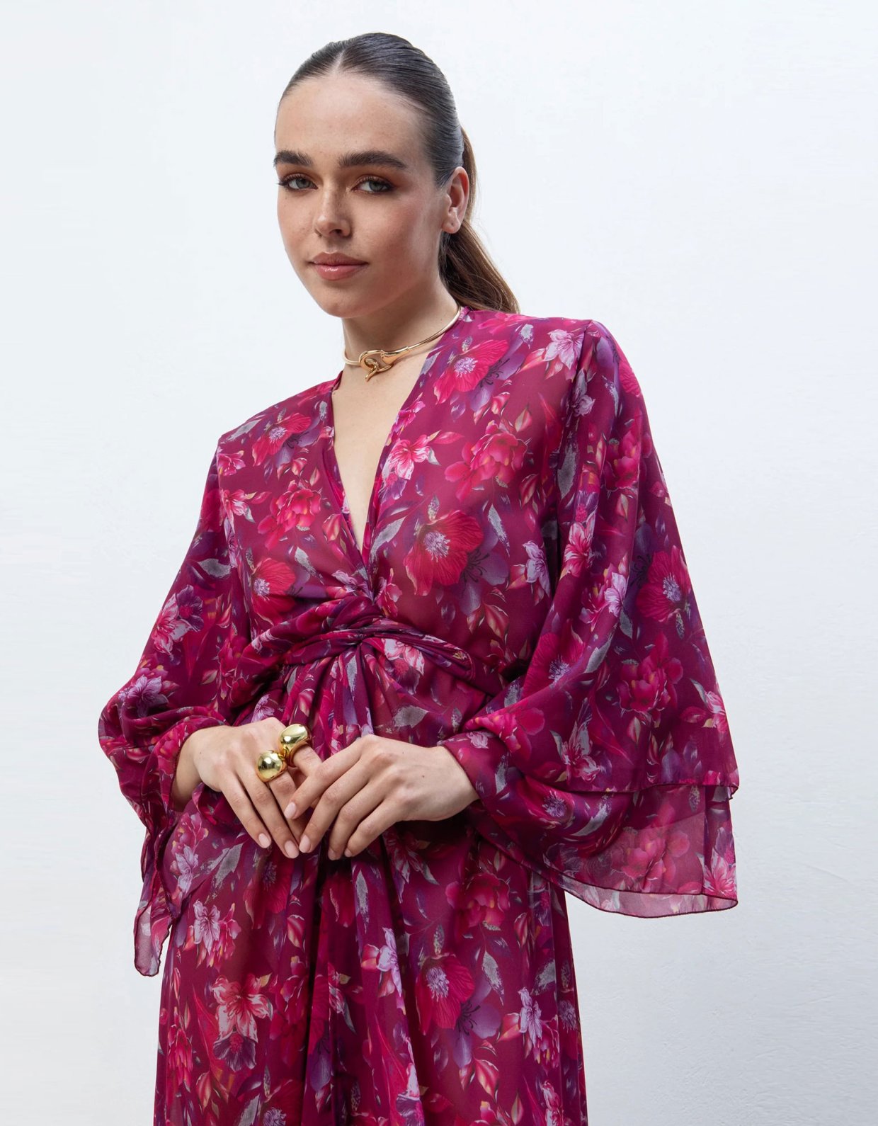 Eveleya Amanda polymorphic kimono dress