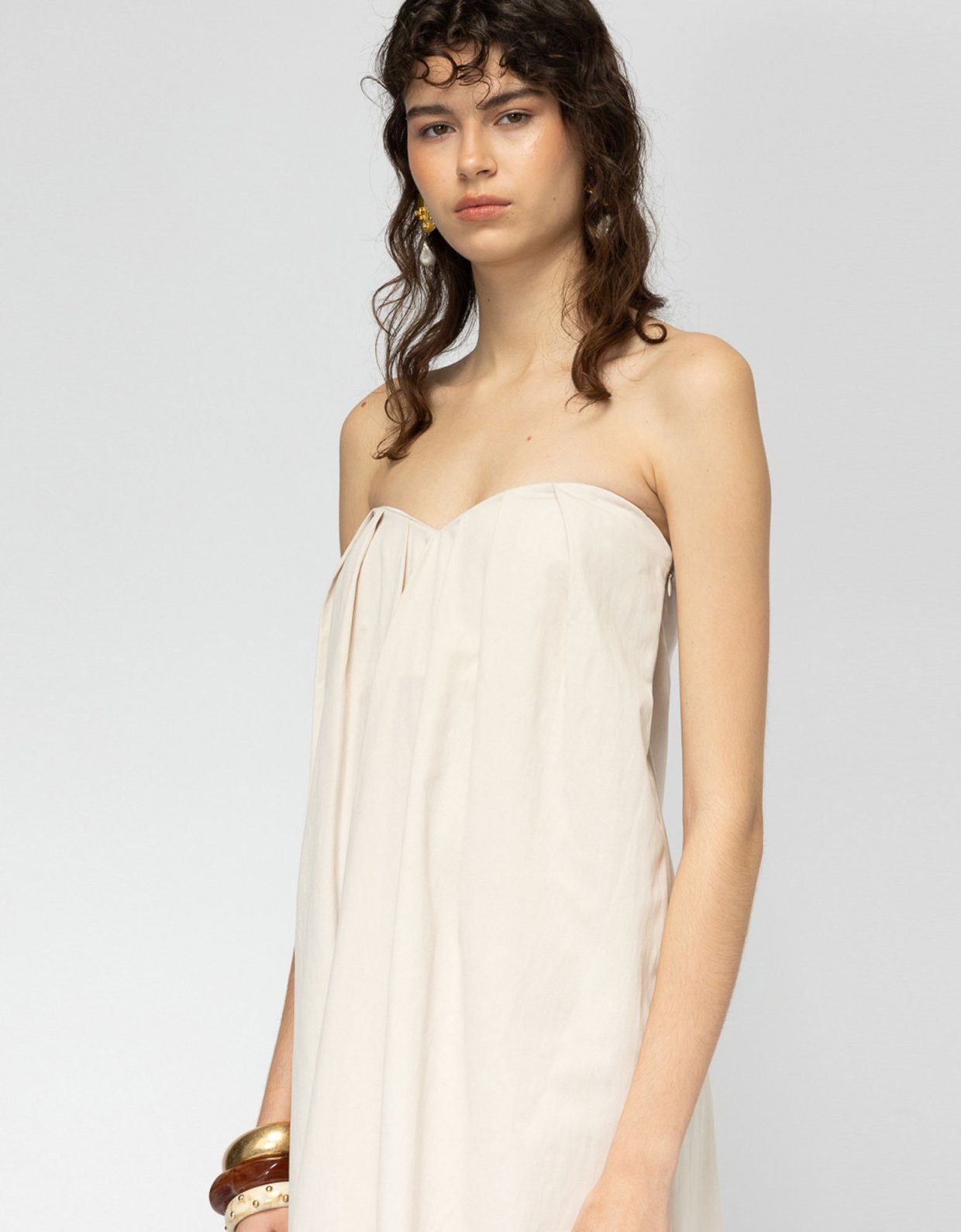 Mallory the label Aperol beige dress
