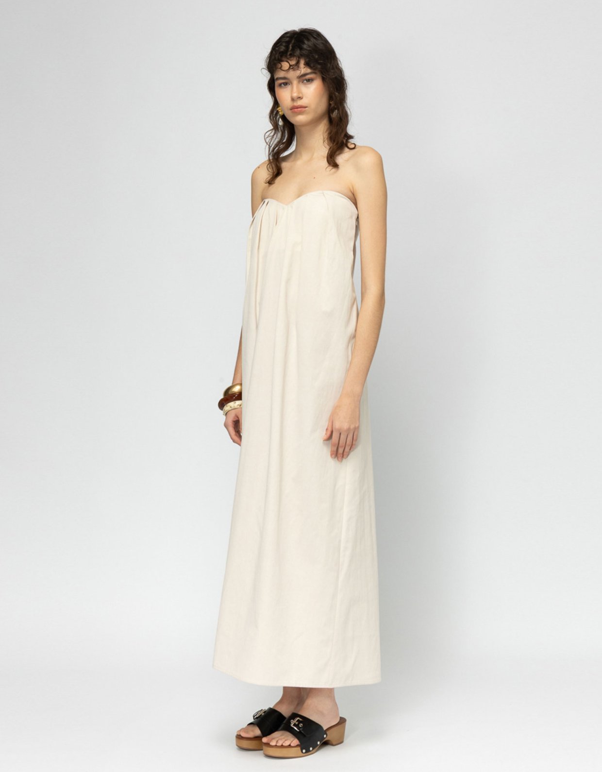 Mallory the label Aperol beige dress