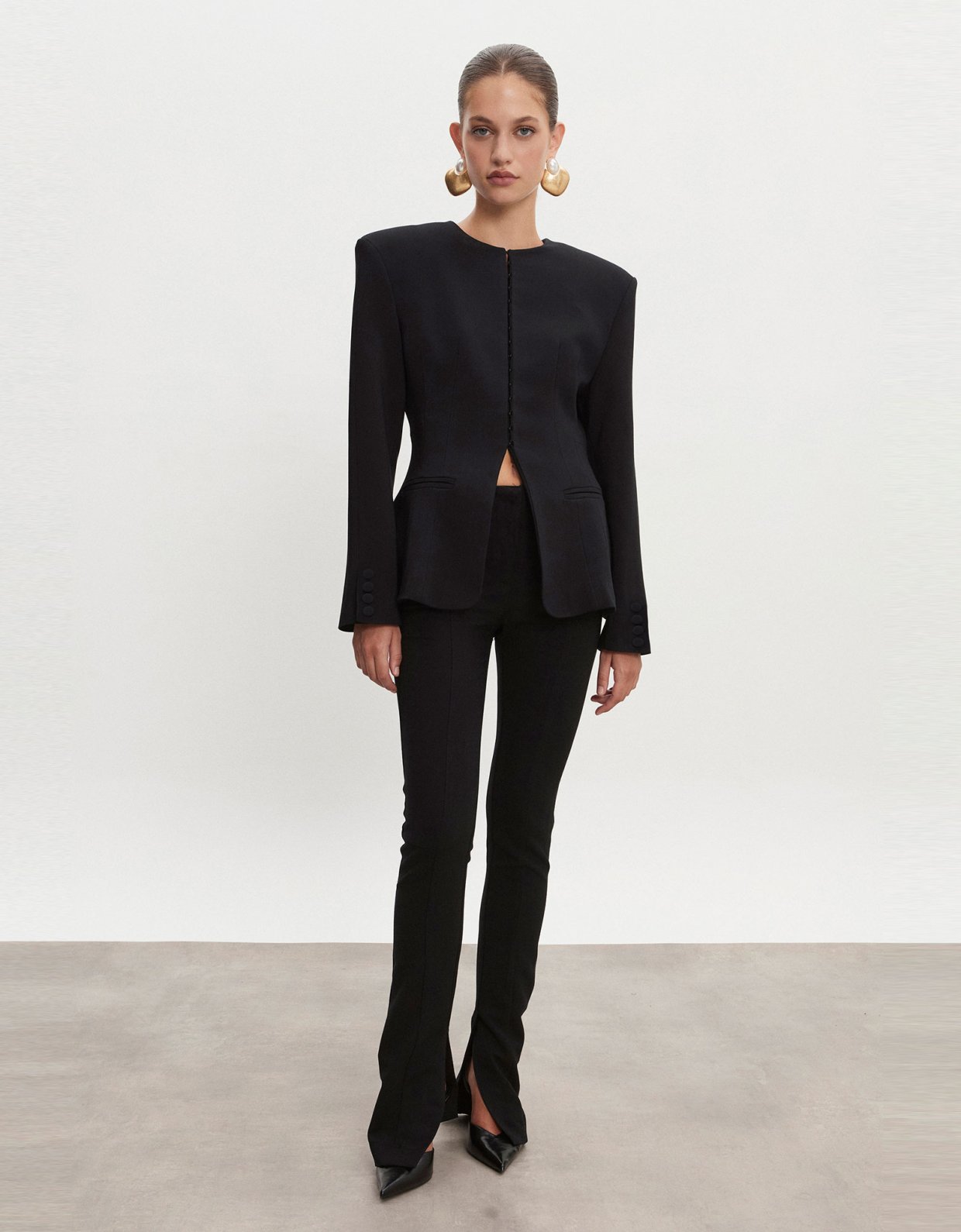 Nadia Rapti Hourglass blazer black