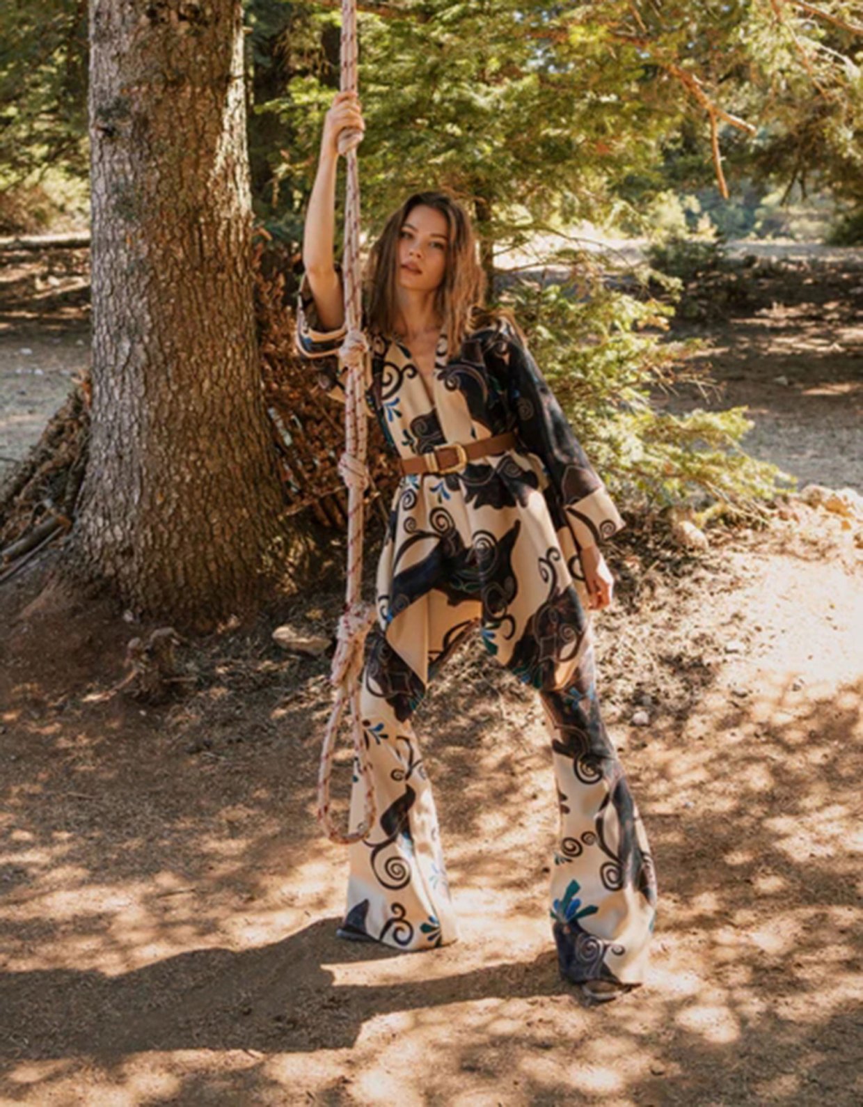 Abstracto Apache pants flare