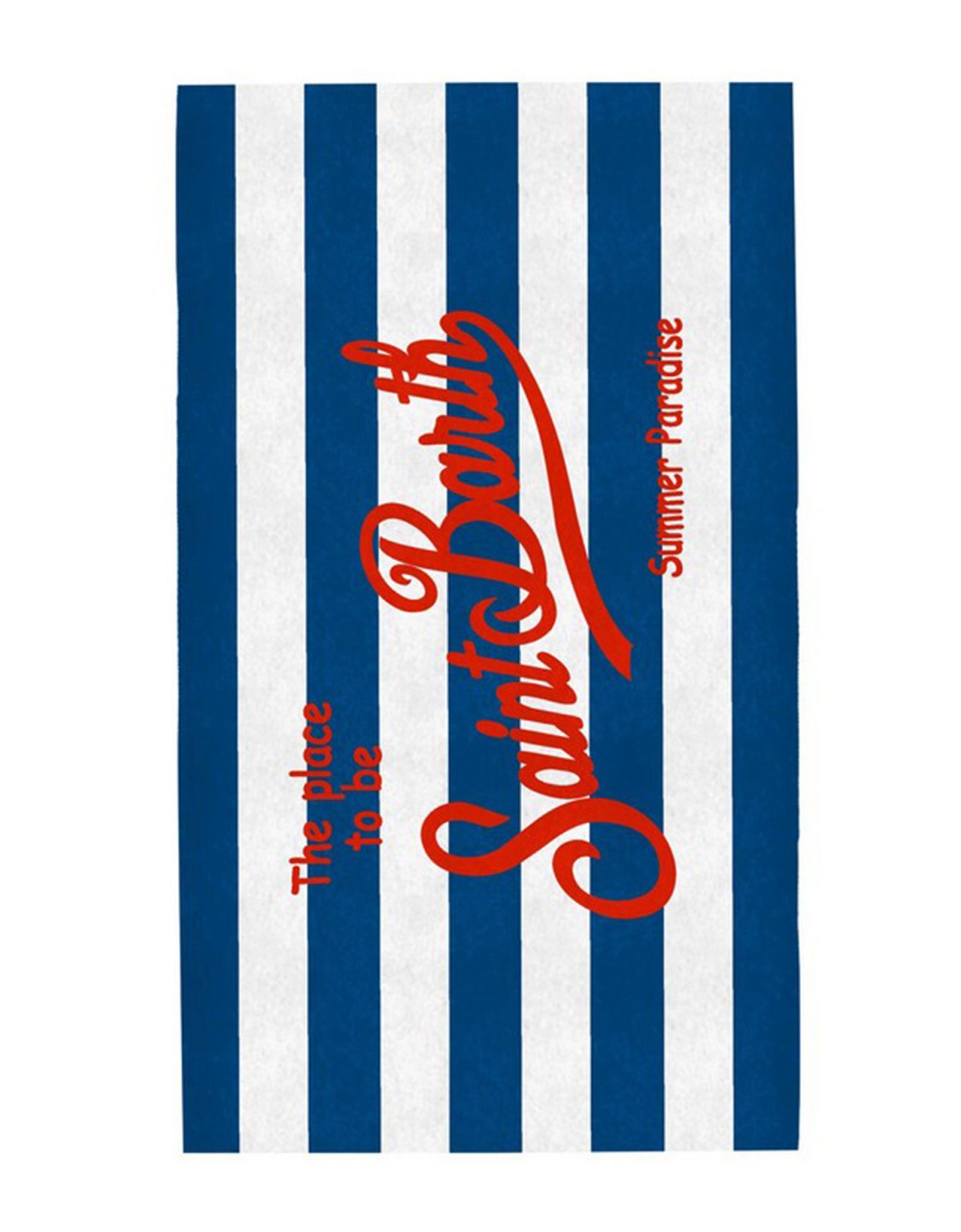 MC2 Saint Barth Terry beach towel striped blue red