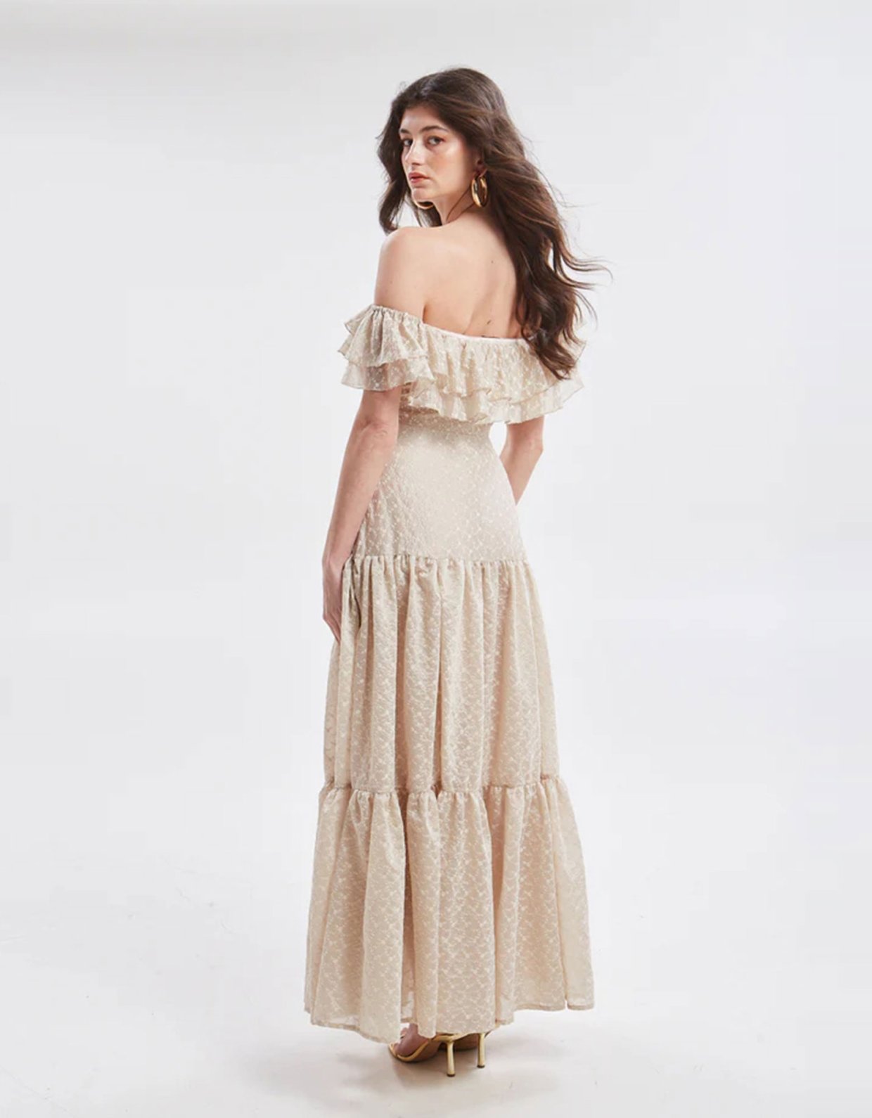 Ananke Clothing Kaira embroidered ruffle top