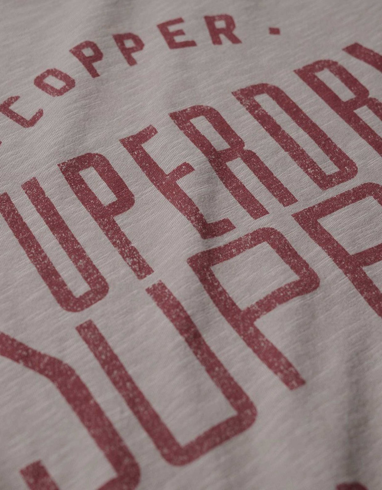 Superdry Ovin copper label workwear tee deep beige slub