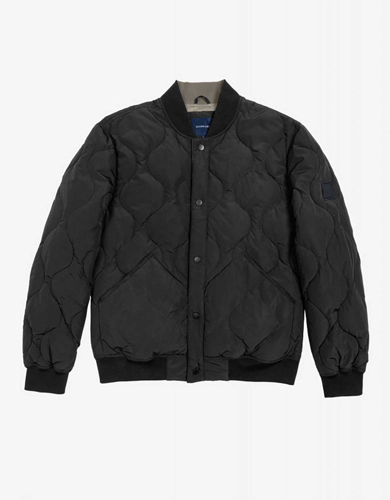 Gianni Lupo Quilted bomber jacket black