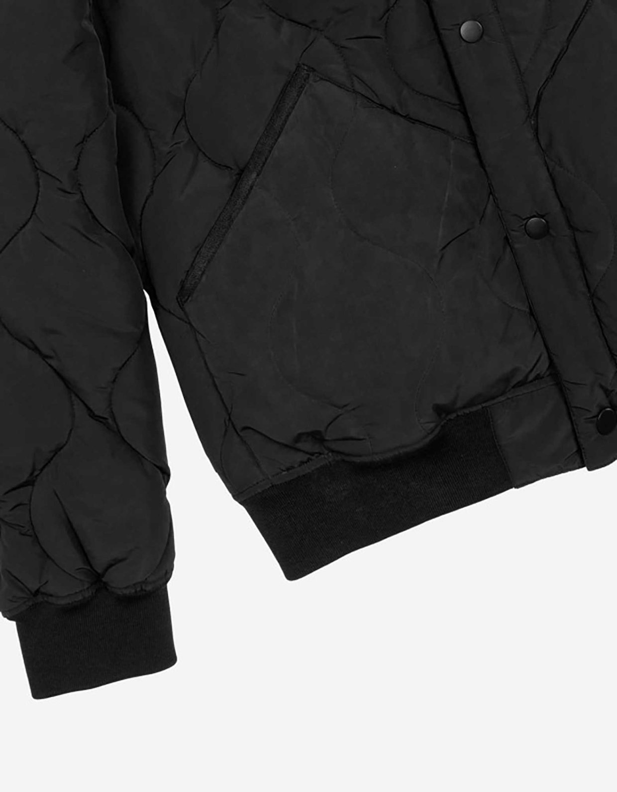 Gianni Lupo Quilted bomber jacket black