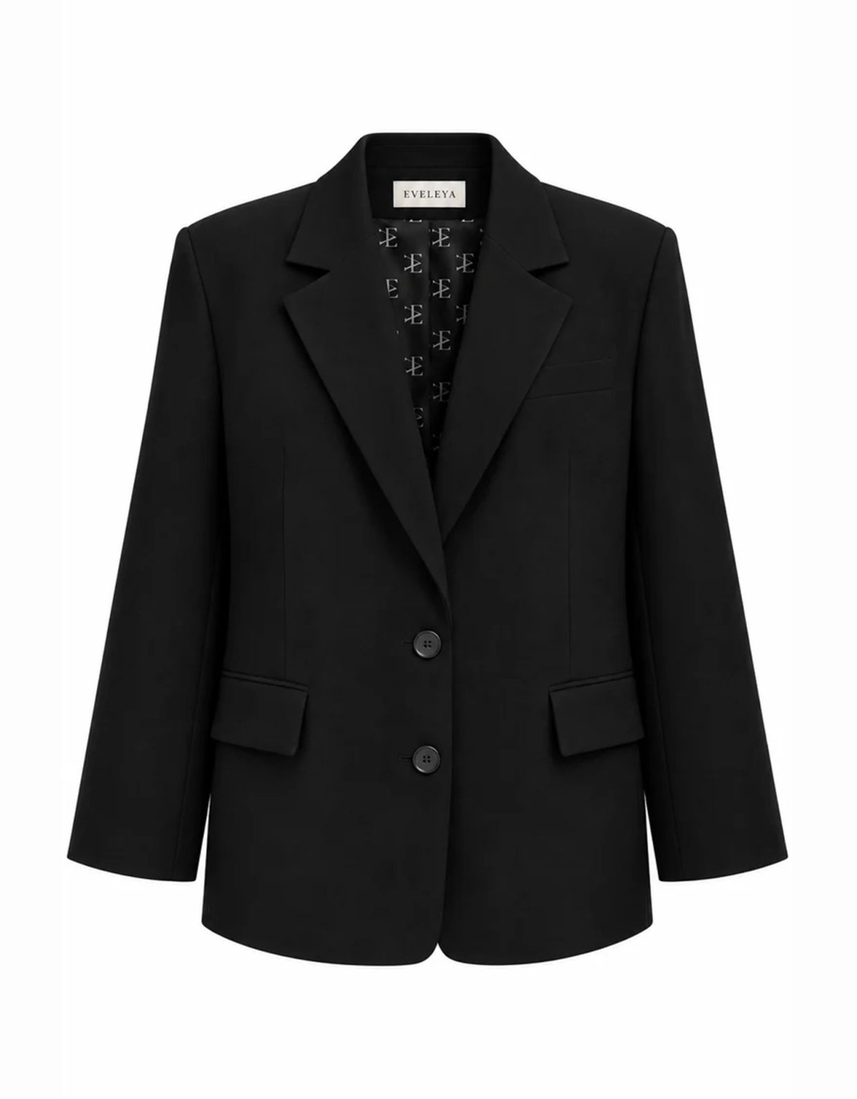 Eveleya Black oversized tailored blazer