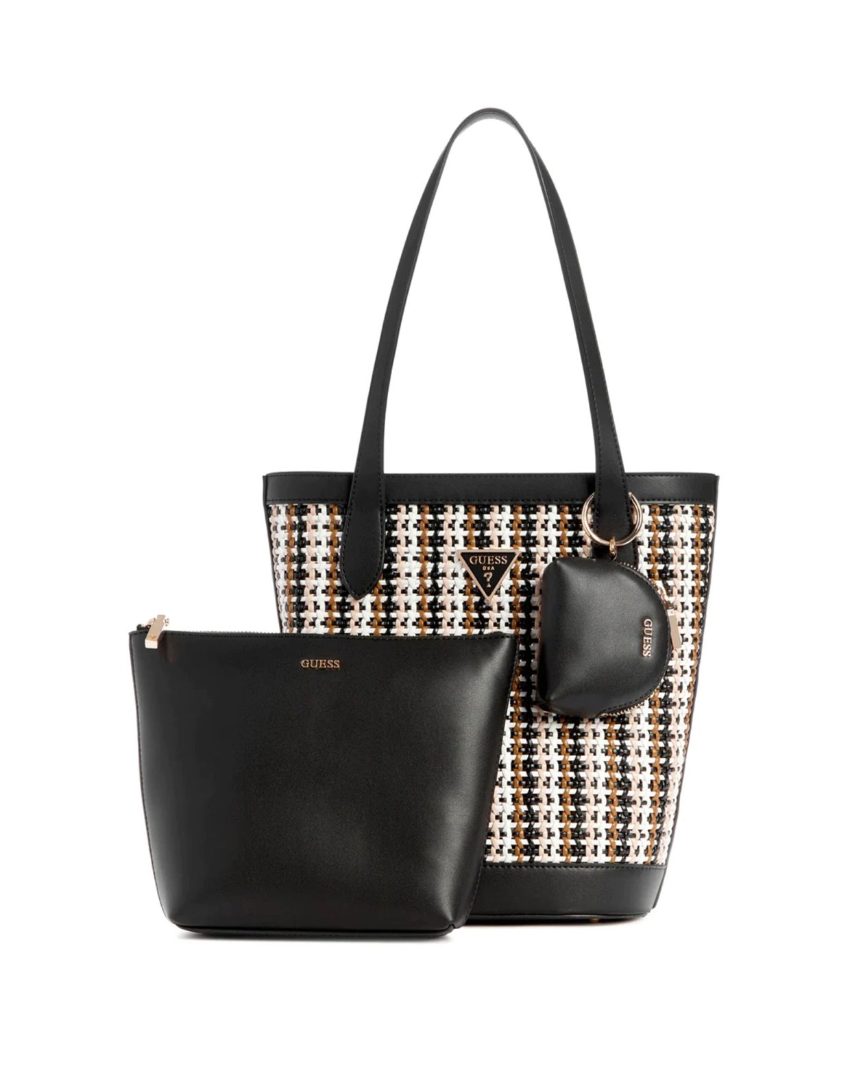 Guess Emelda tote bag black multi