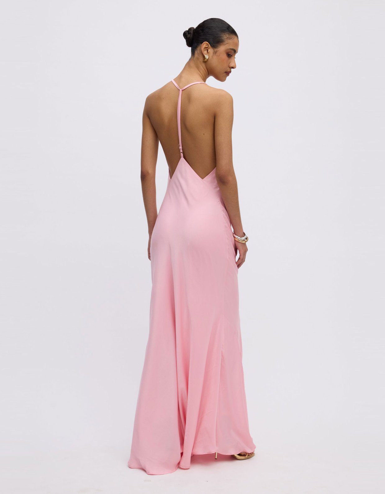 Ciel Concept Effie backless dress rose