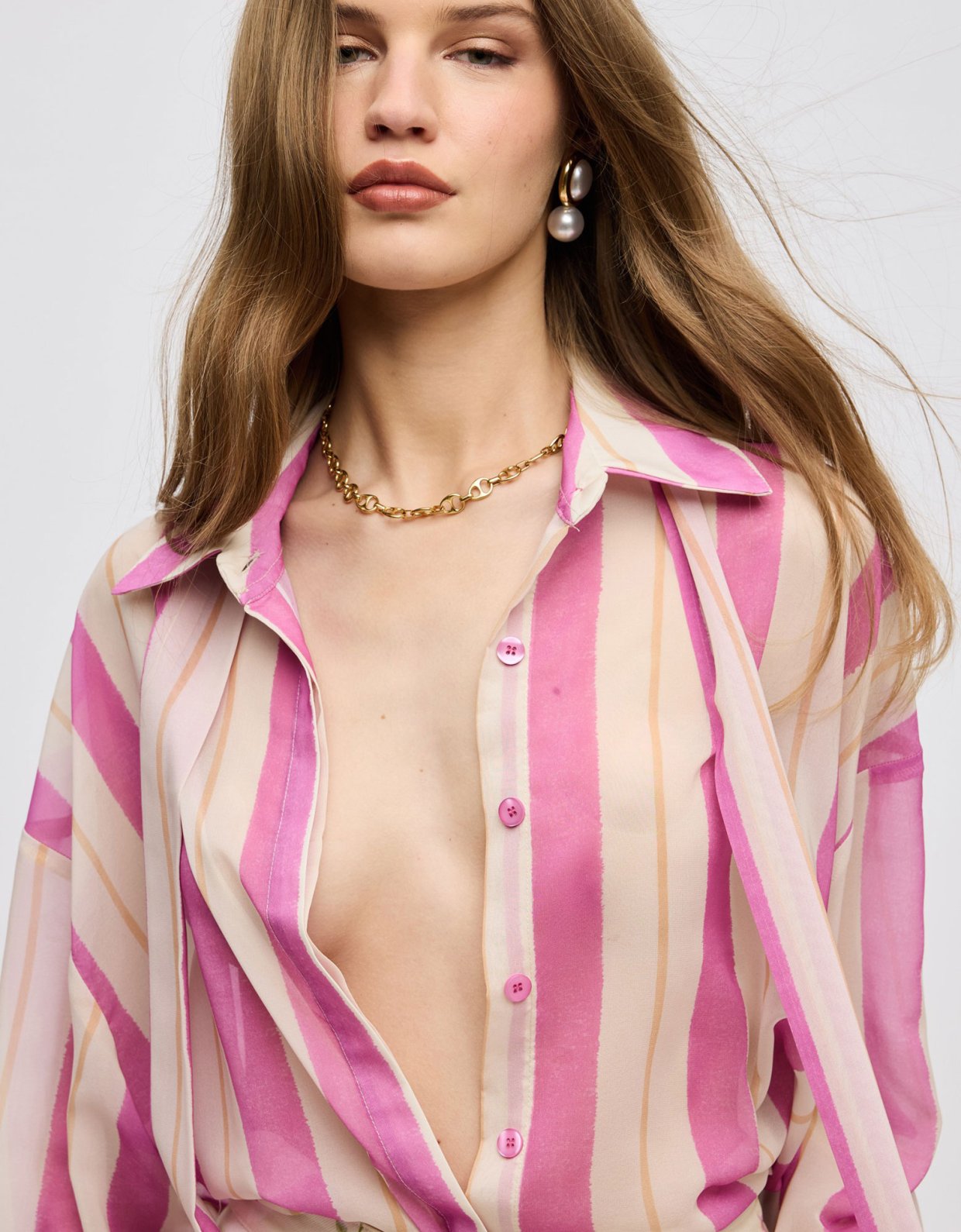 Ciel Concept Stripped pastel shirt