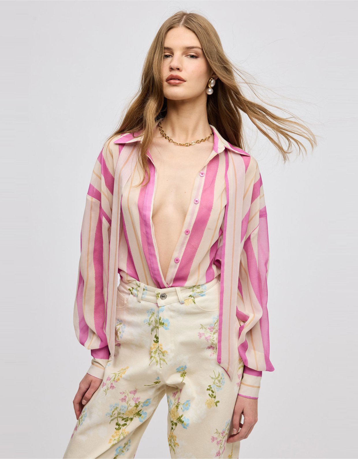 Ciel Concept Stripped pastel shirt