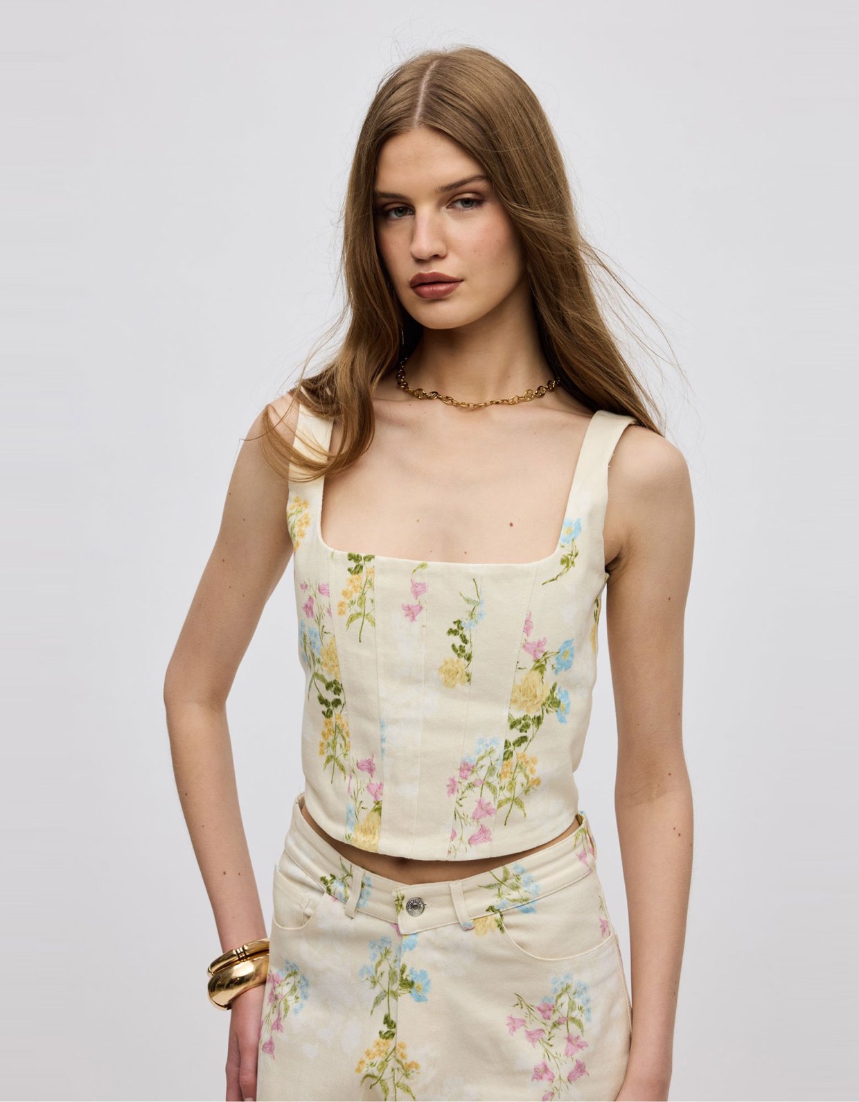 Ciel Concept Butter blossom denim corset