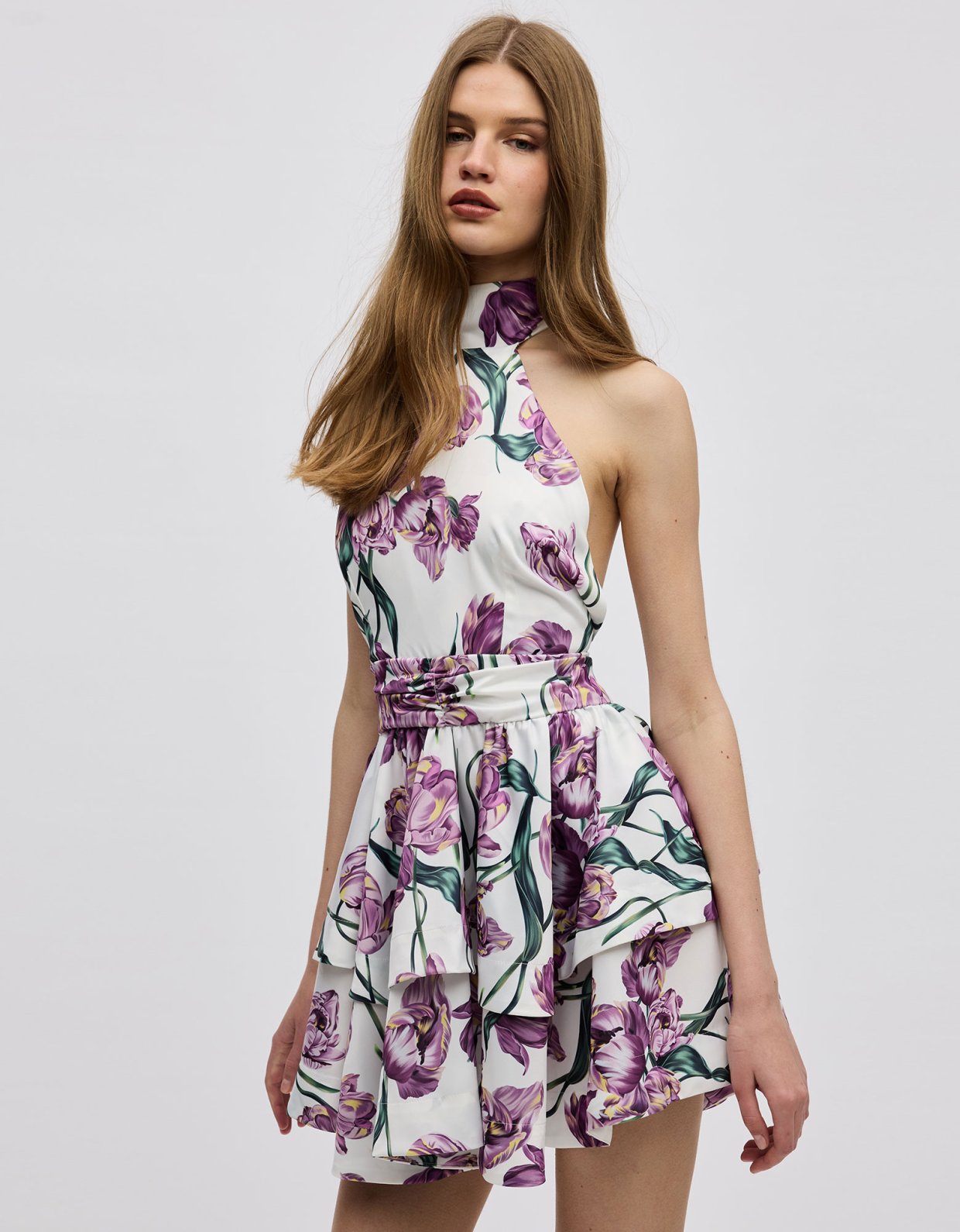 Ciel Concept Tulipa mini halterneck dress