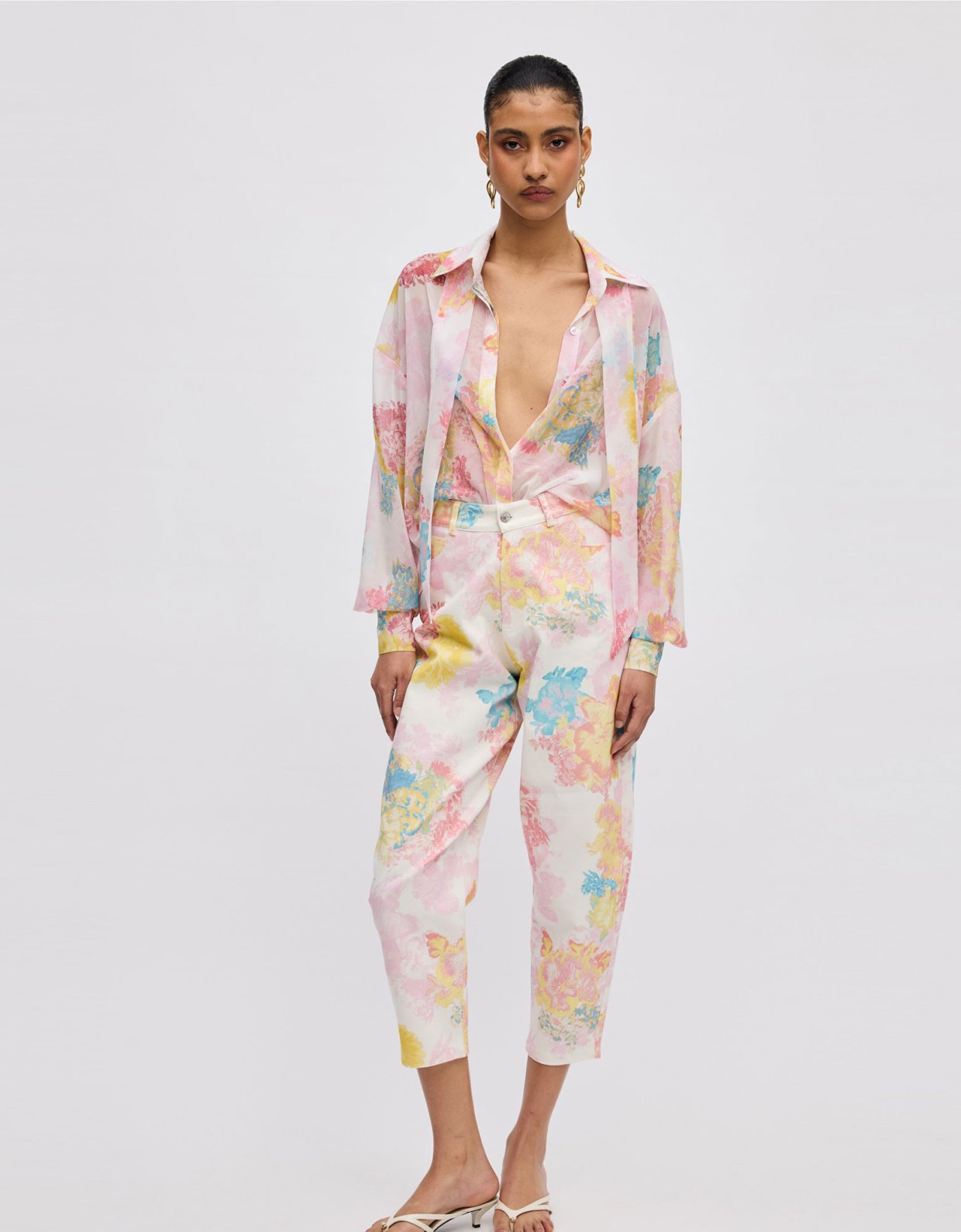 Ciel Concept Floral mist shirt