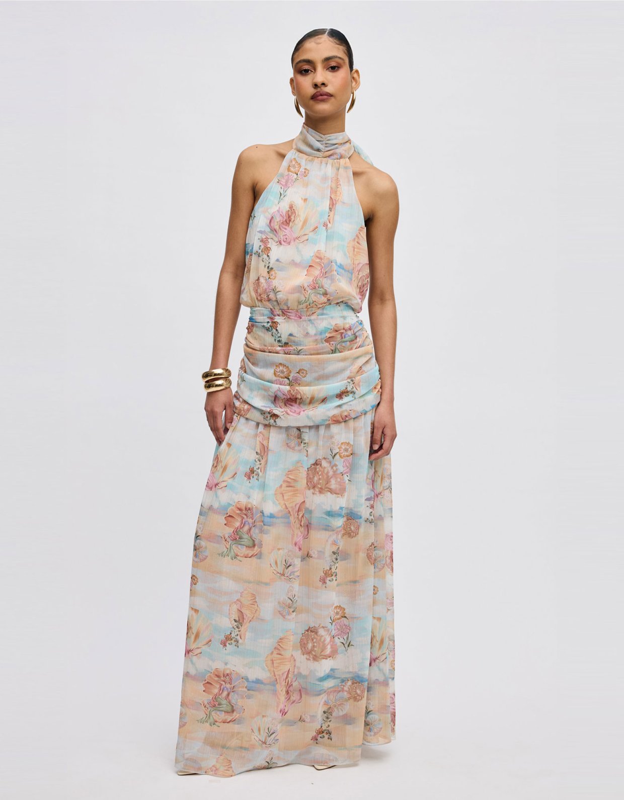 Ciel Concept Mermaid backless maxi dress