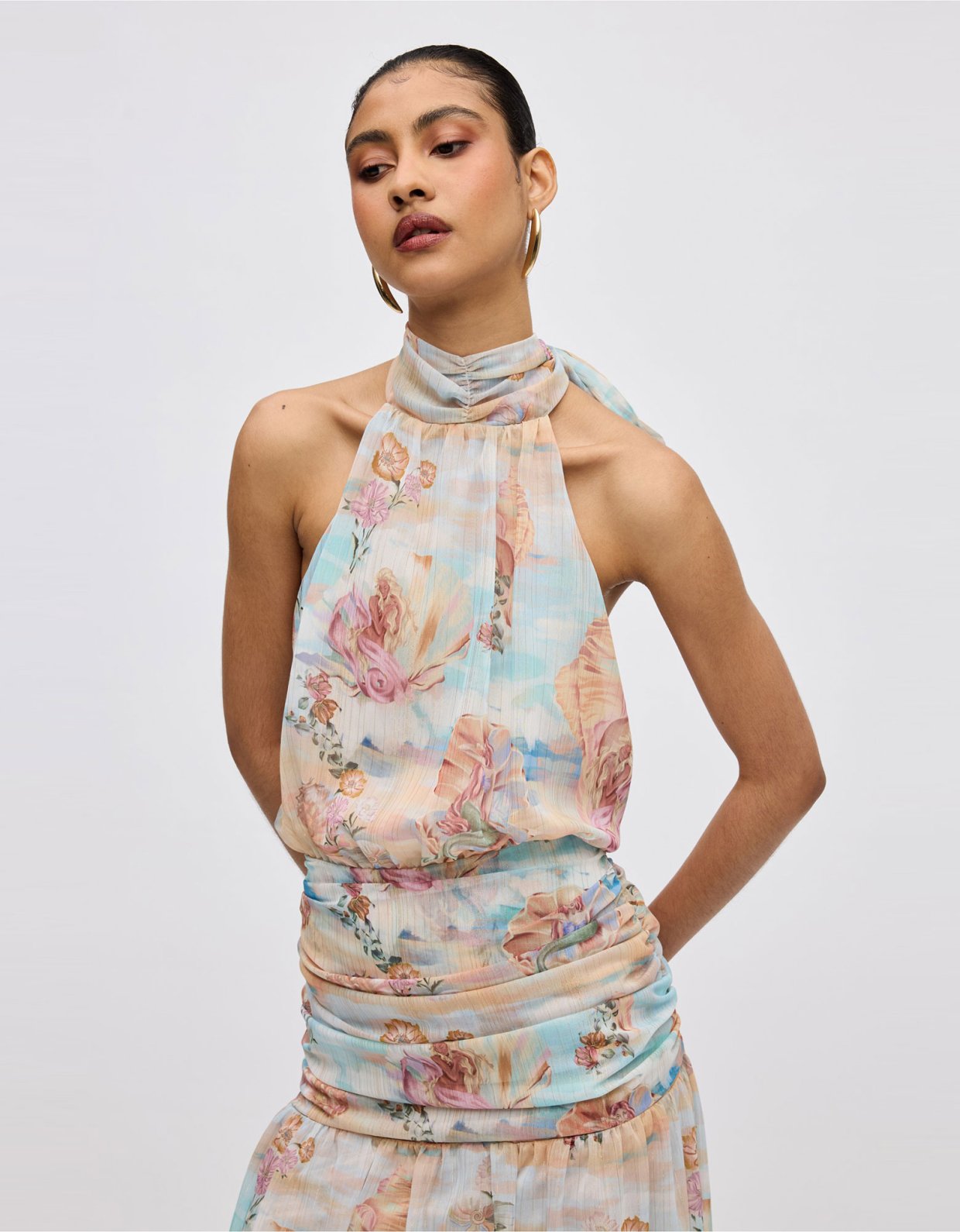Ciel Concept Mermaid backless maxi dress