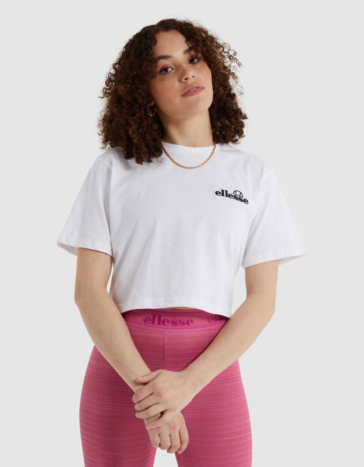 Ellesse Claudine  crop t-shirt white