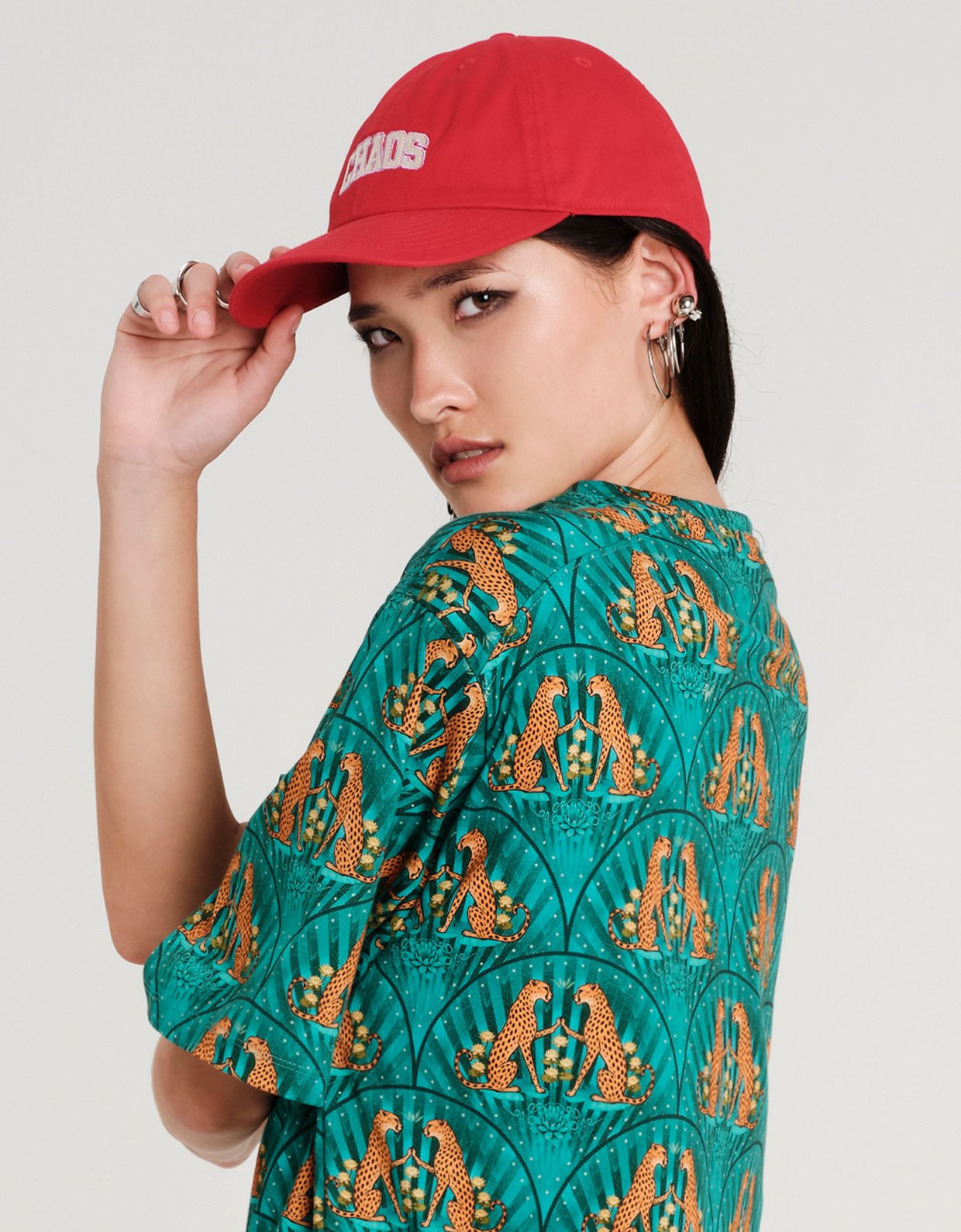 Peace and Chaos Chaos cap red