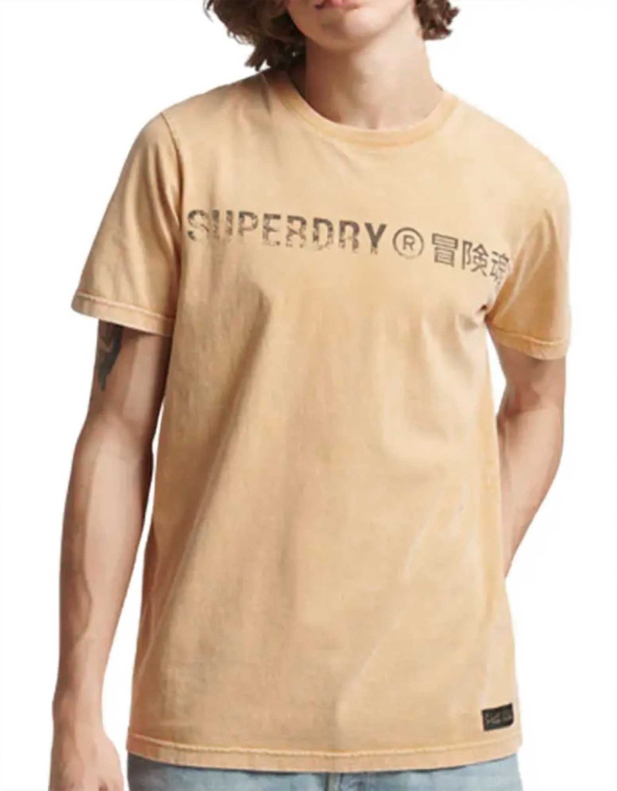 Superdry Vintage corp logo tee dried clay brown