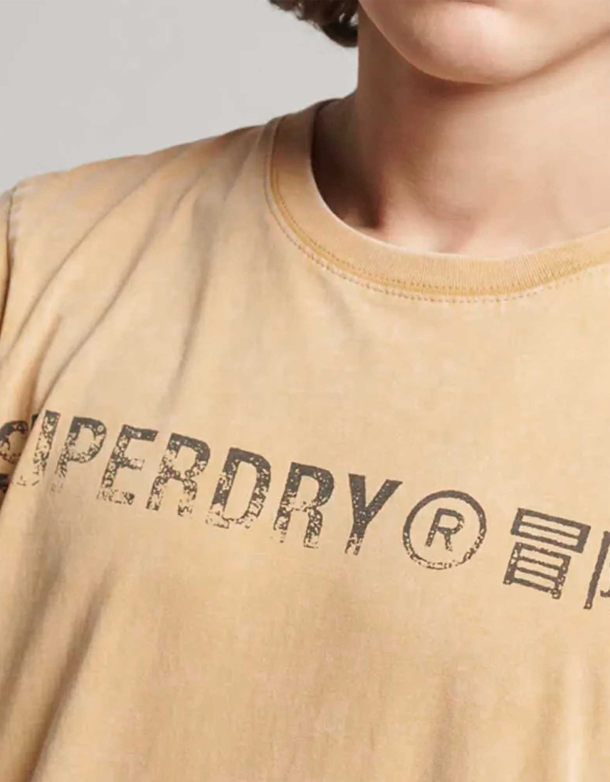 Superdry Vintage corp logo tee dried clay brown