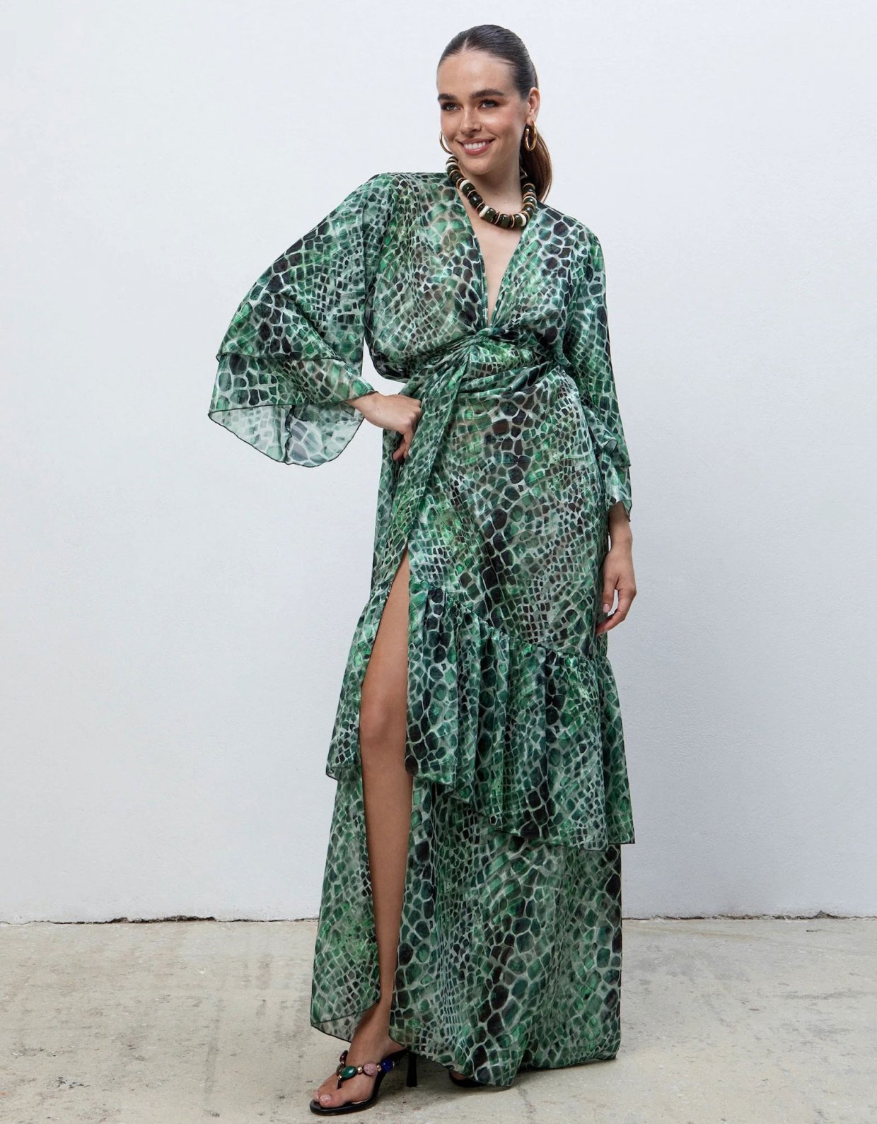 Eveleya Cobra polymorphic kimono dress