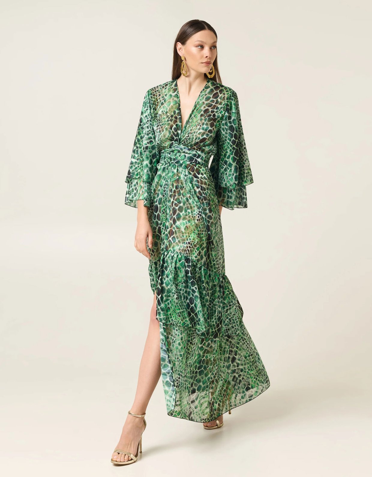 Eveleya Cobra polymorphic kimono dress