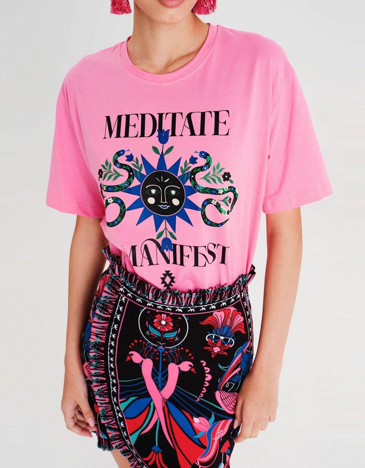 Peace and Chaos Cosmology mini skirt