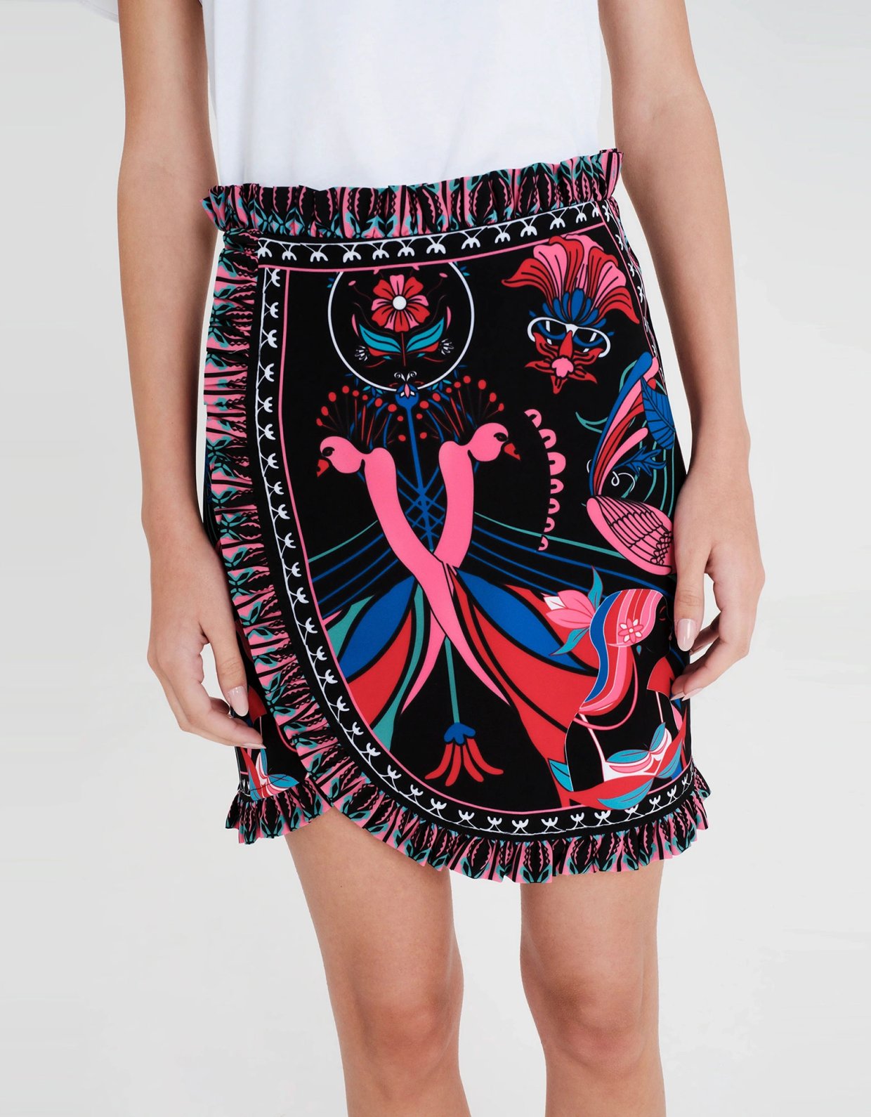 Peace and Chaos Cosmology mini skirt