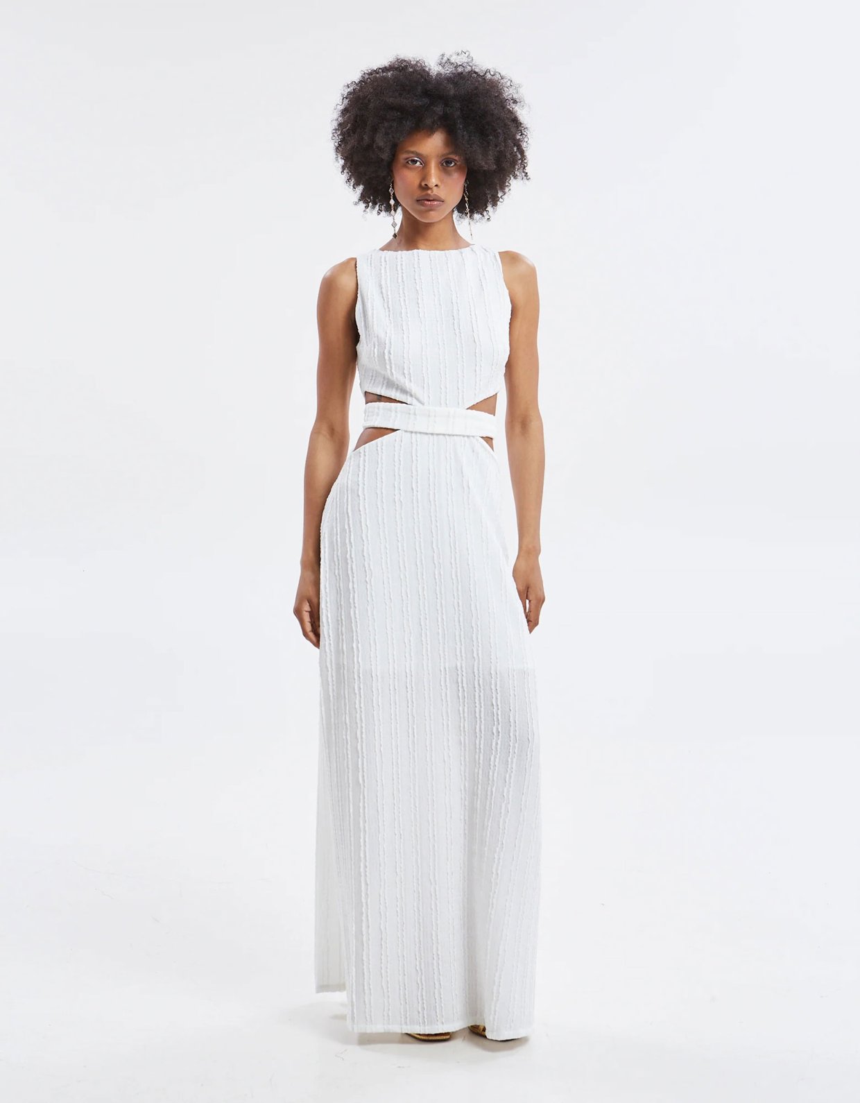 Ananke Clothing Lucina lace cut out dress white