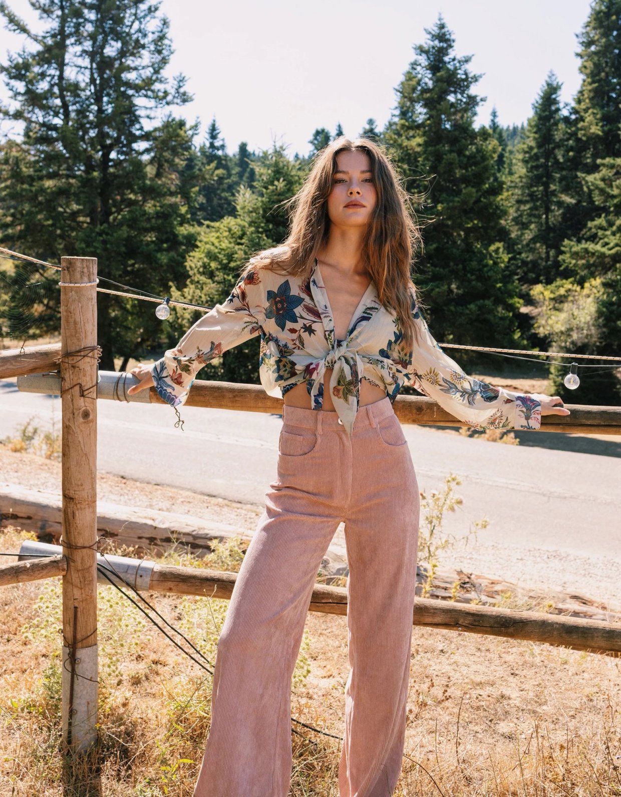 Abstracto Etta pants pink